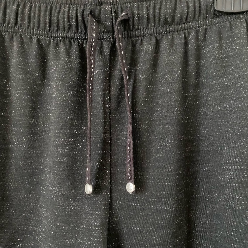 Max Studio Black Drawstring Joggers with Silver Accents Size Large - Picture 8 of 16